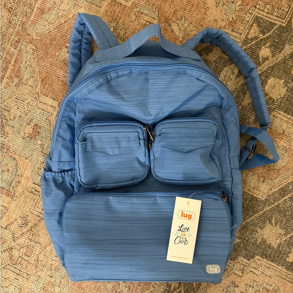LUG Puddle Jumper SE Packable Backpack - Brushed Blue NWT Brand New - Picture 4 of 14